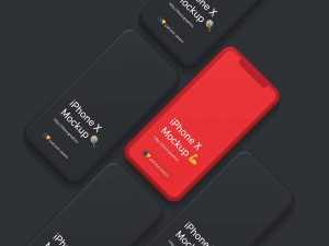 Free Simple iPhone X Mockups (PSD)