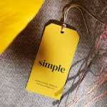 Free simple label tag mockup