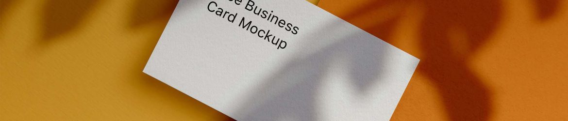 Free Single Business Card Mockup (PSD)
