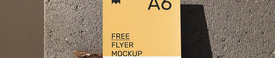 Free Single Flyer Mockup (PSD) Free Single Flyer Mockup (PSD)