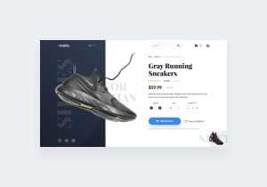 Free Single Product Page Ui Template (PSD)