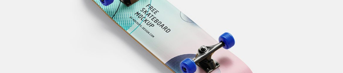 Free skateboard mockup - Instant Download