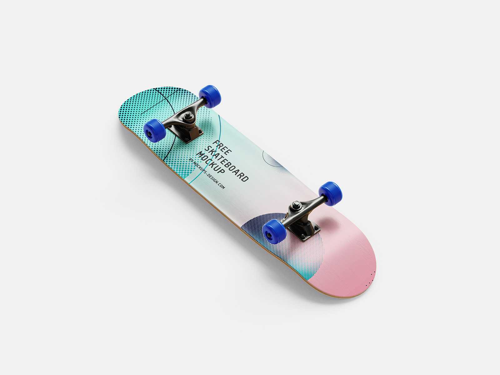 Free skateboard mockup - Instant Download