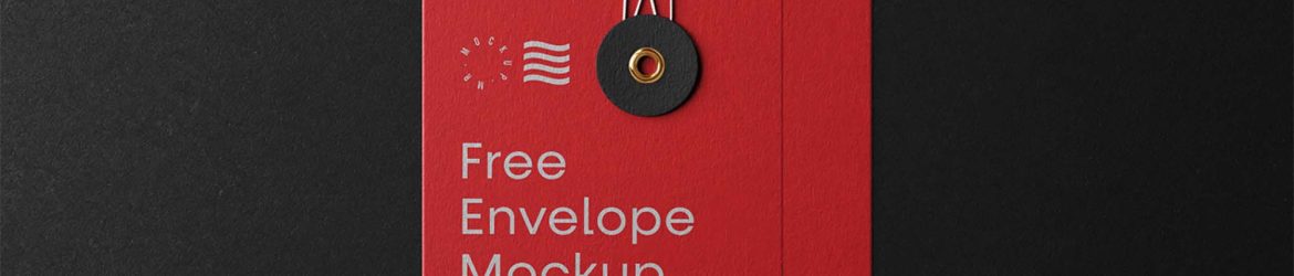 Free Small String Envelope Mockup (PSD)