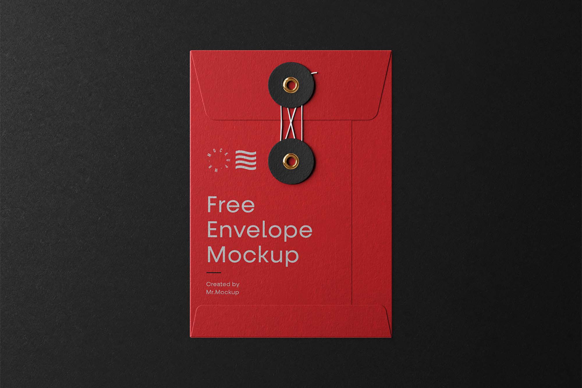 Free Small String Envelope Mockup (PSD)