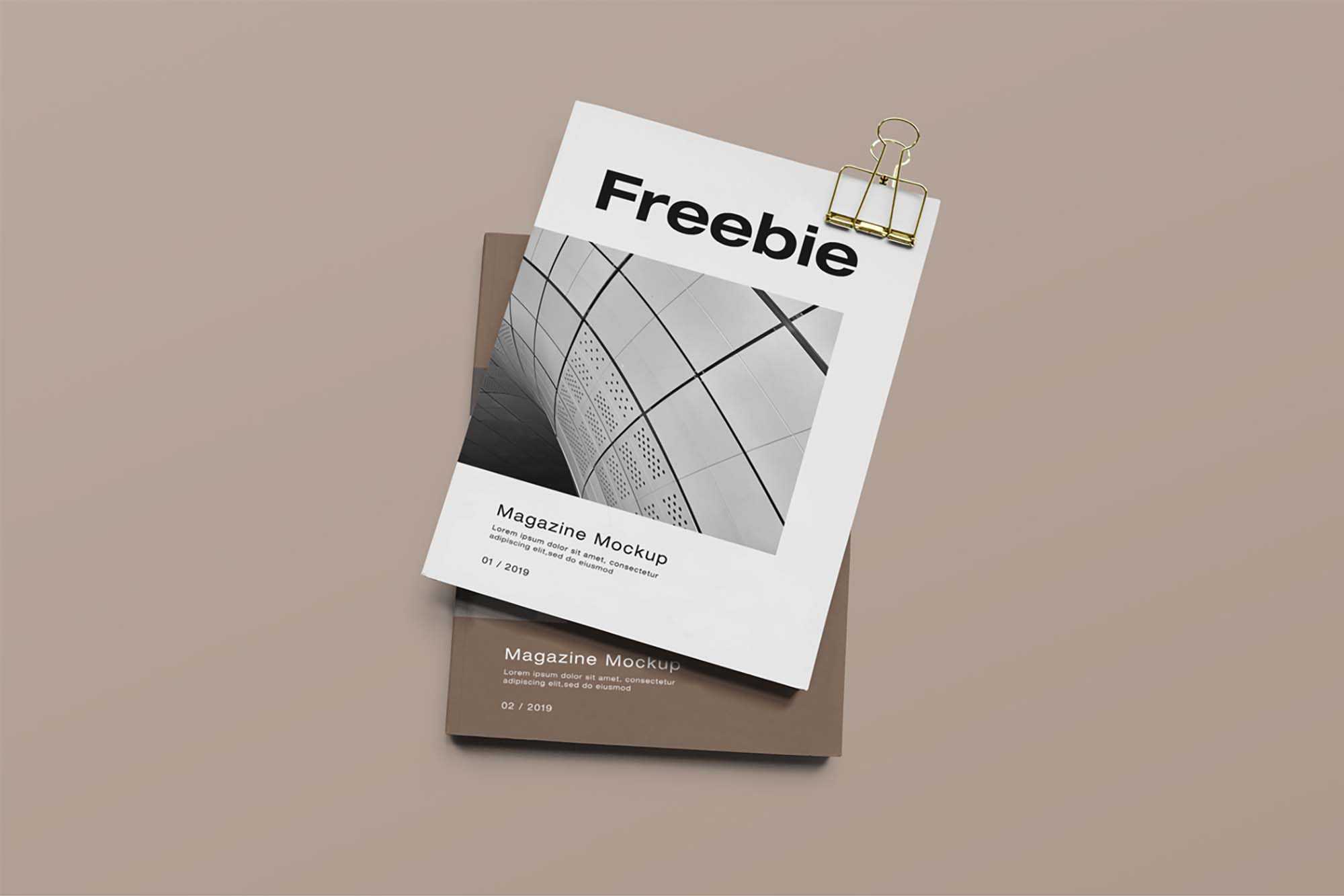 Free Smart Magazine Mockup (PSD)