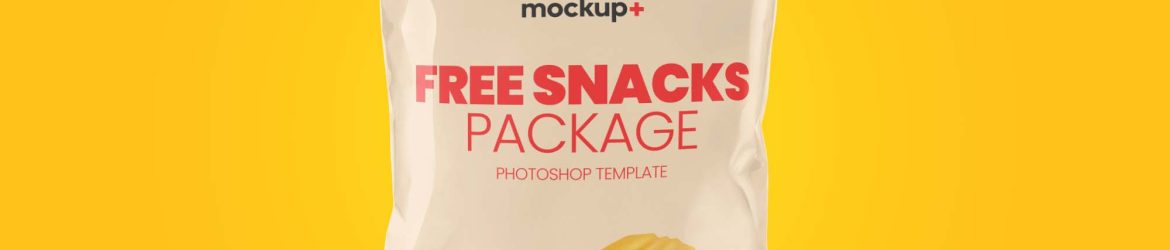Free Snacks Packing Mockup (PSD)