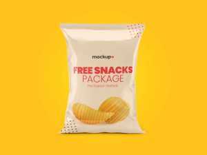Free Snacks Packing Mockup (PSD)