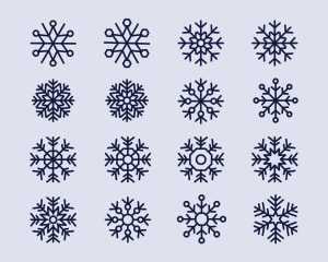 Free Snowflake Vector Icons – Part 02 (Ai)