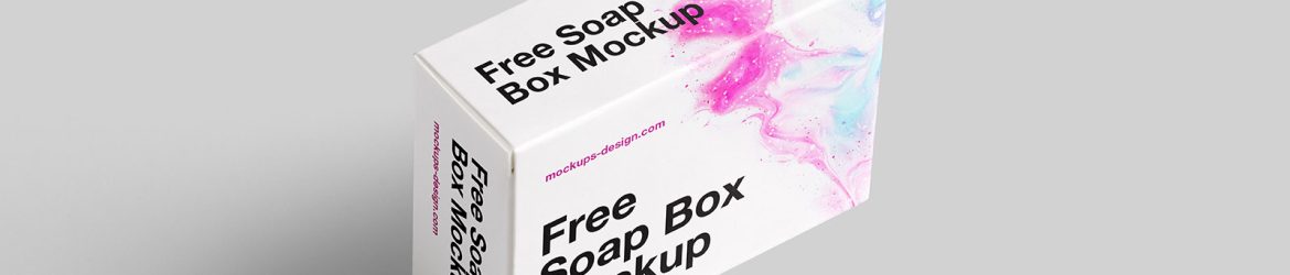 Free soap box mockup