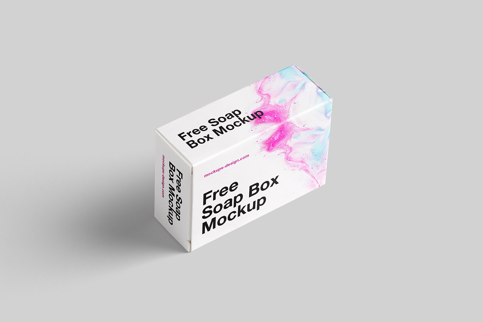 Free soap box mockup