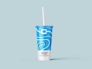 Free soda drink mockup