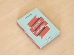 Free Soft Cover Book Mockup (PSD)