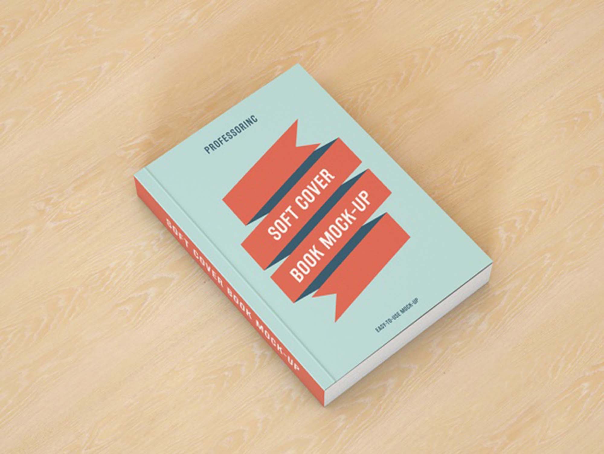 Free Soft Cover Book Mockup (PSD)