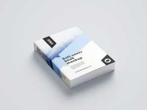 Free softcover book mockup