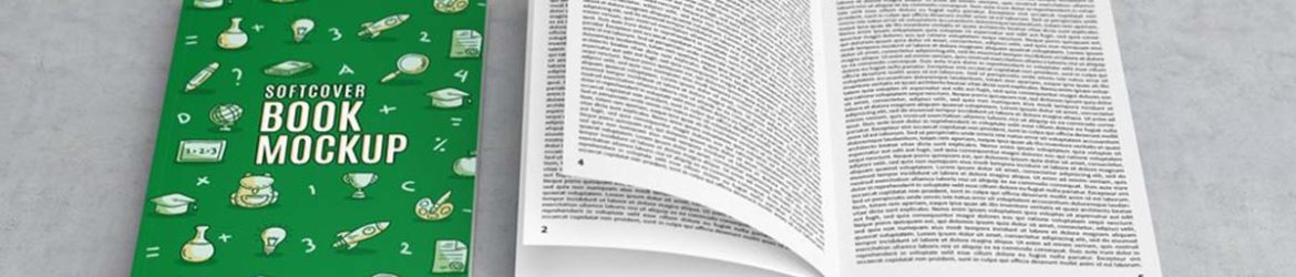 Free Softcover Book Mockup (PSD)