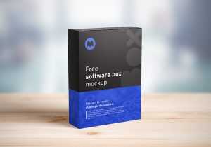 Free software box mockup
