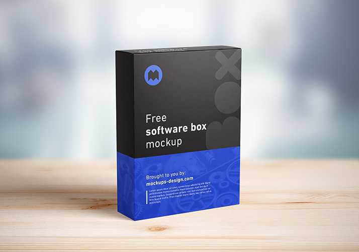 Free software box mockup