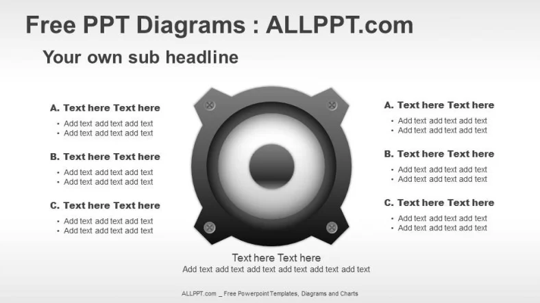 Free Speaker Graphic PPT Diagrams