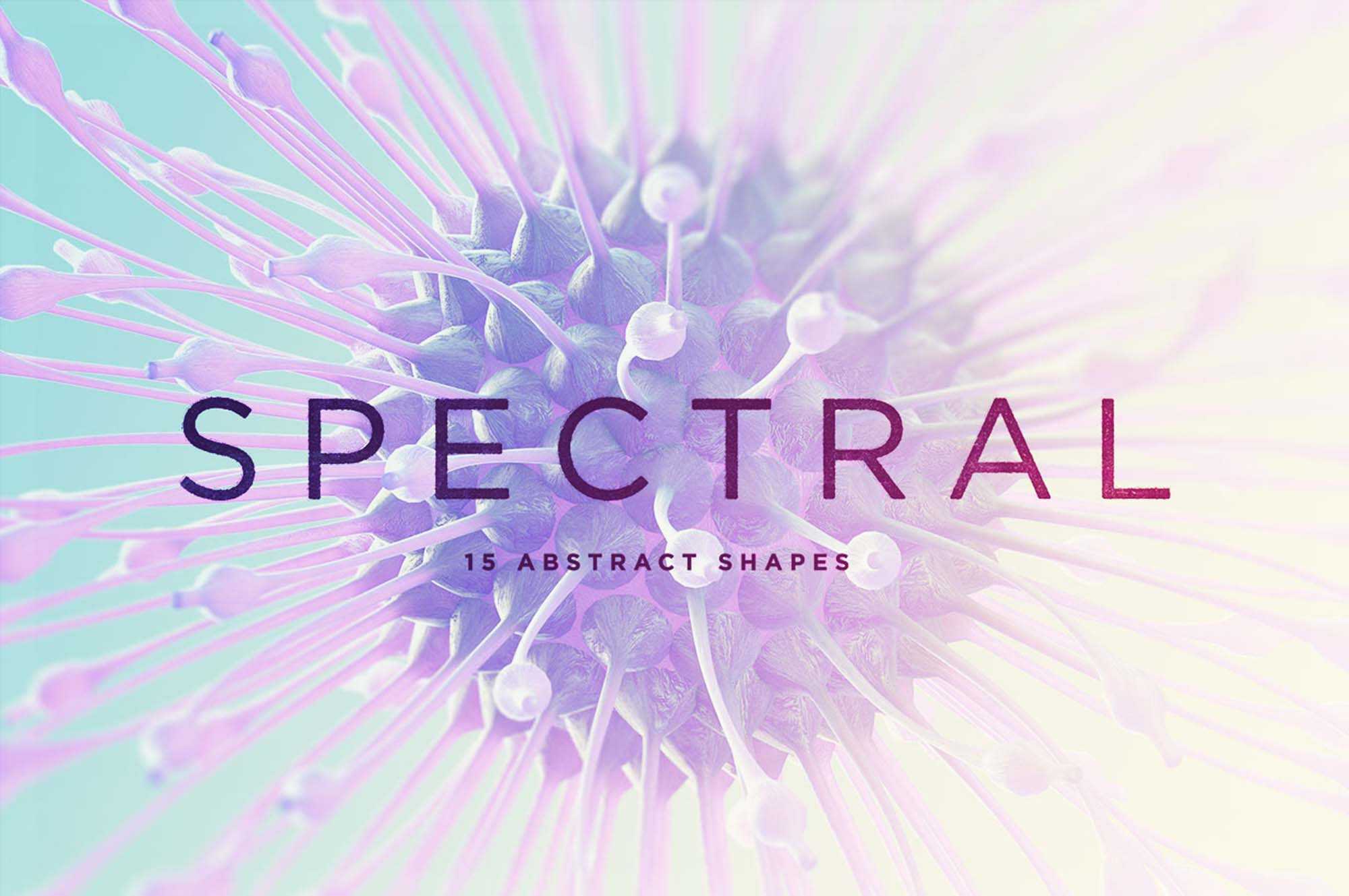 Free Spectral Microworld Shapes (PNG)