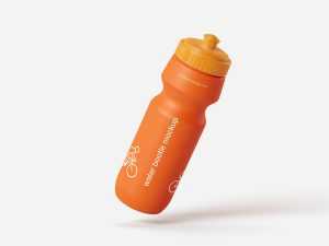 Free sport water bottle mockup