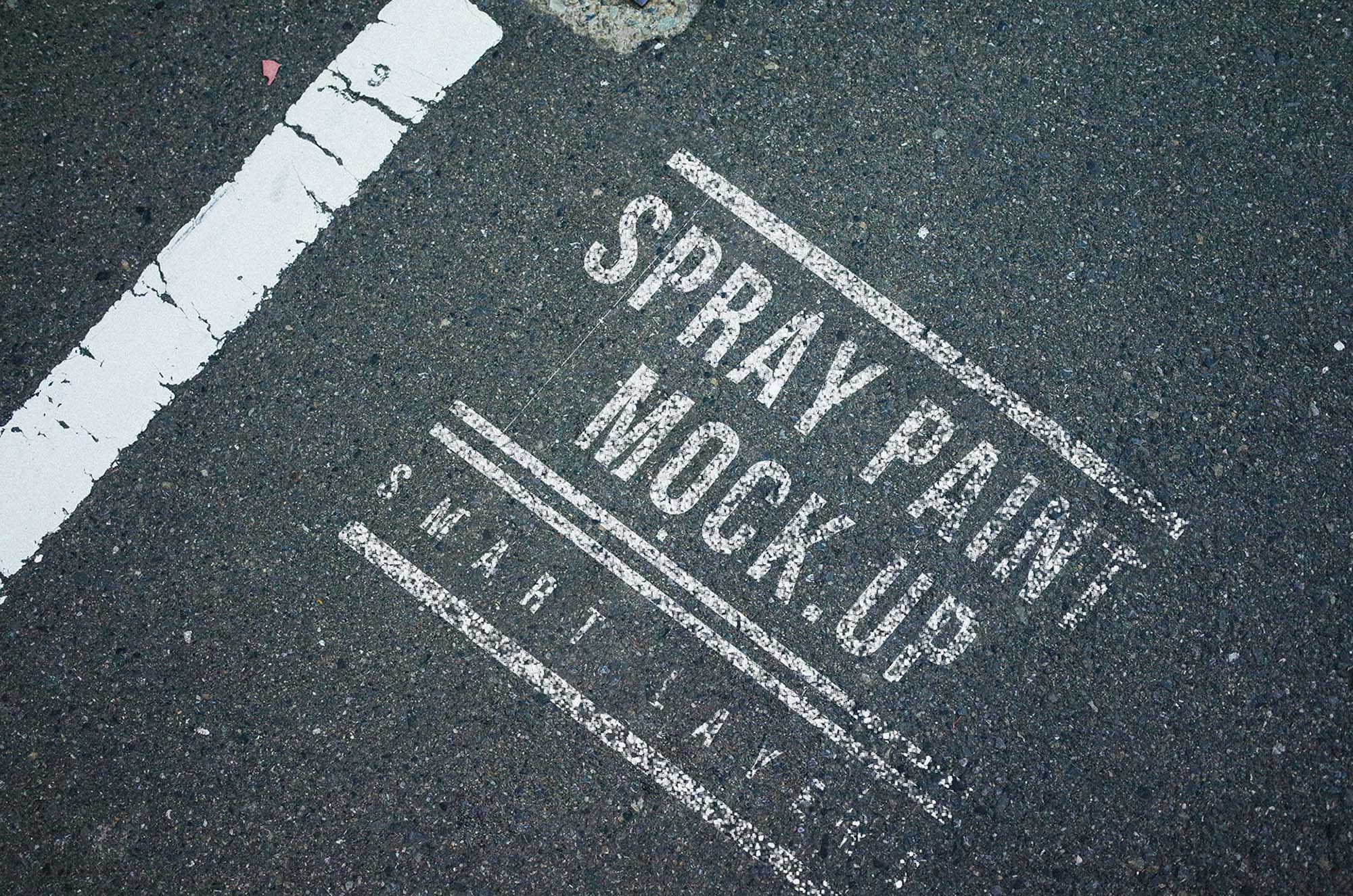 Free Spray Paint Mockup (PSD)