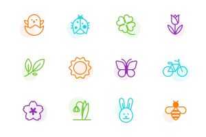 Free Spring Vector Icons (AI)