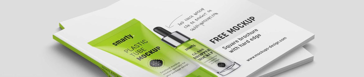 Free Square Brochure Mockups (PSD)