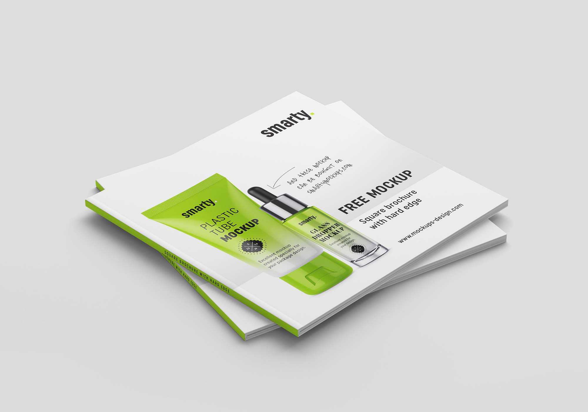 Free Square Brochure Mockups (PSD)