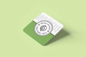 Free Square Coaster Mockup (PSD)
