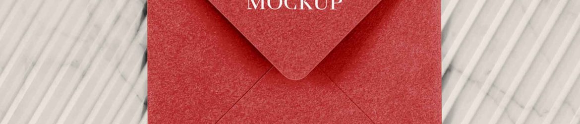 Free Square Envelope Mockup (PSD)