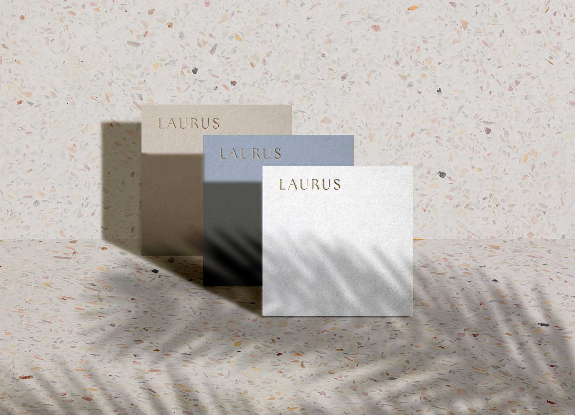 Free Square Standing Business Cards Mockup (PSD)