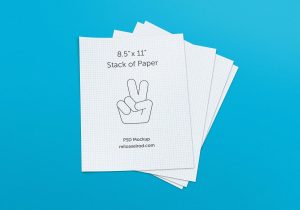 Free Stack of Paper Mockup (PSD)