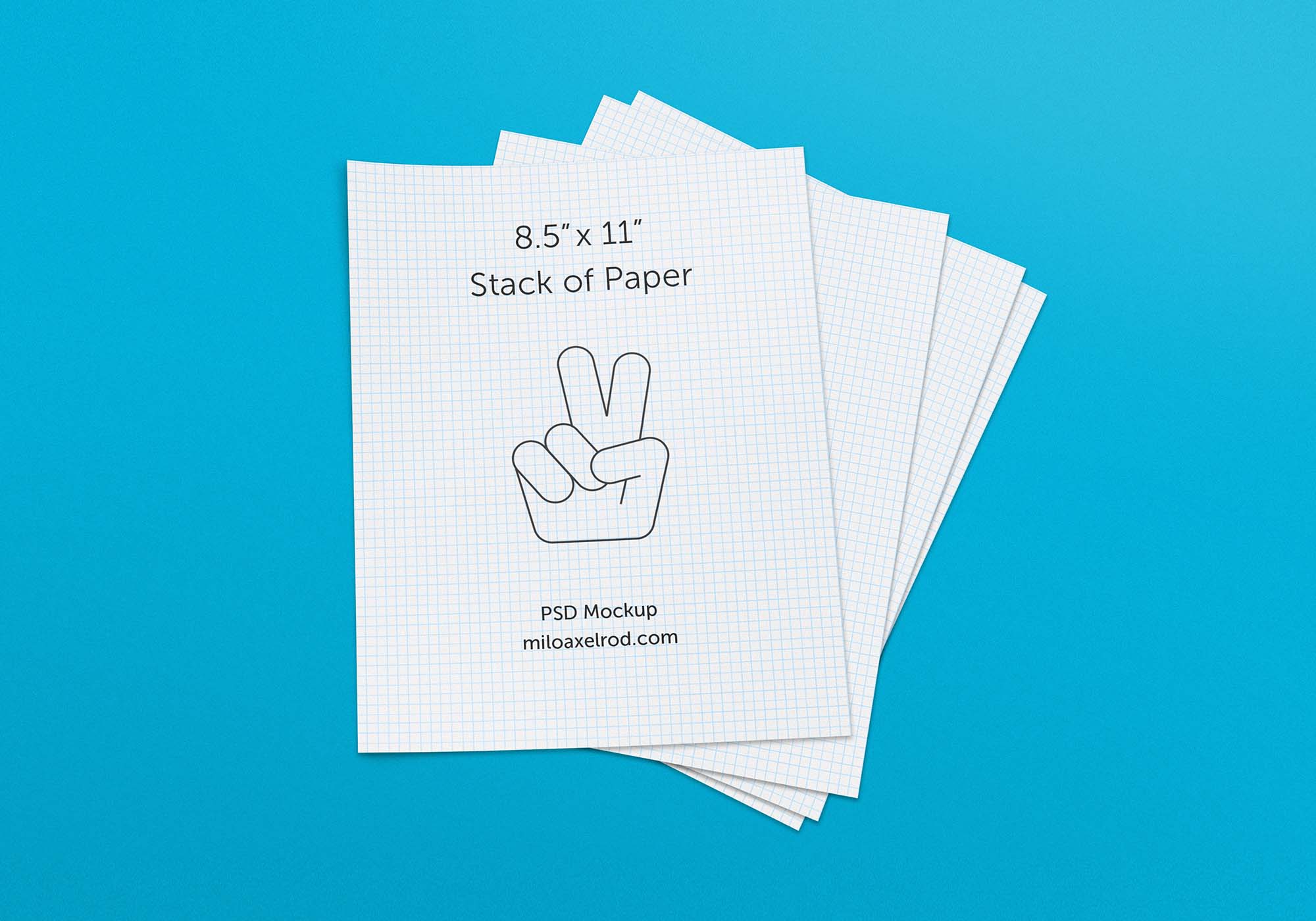 Free Stack of Paper Mockup (PSD)