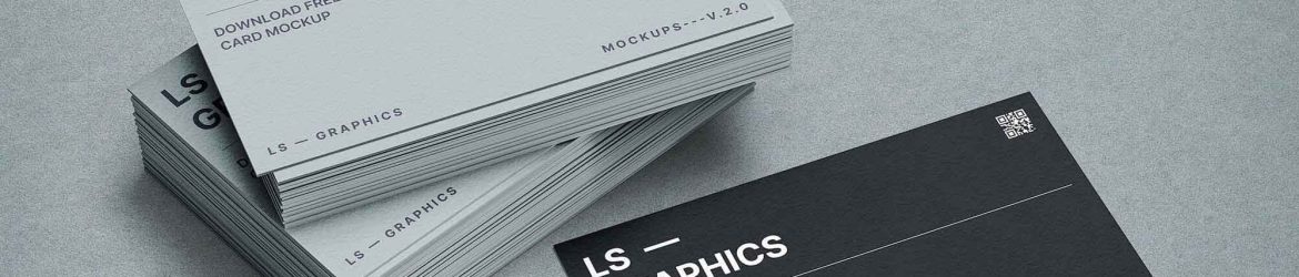 Free Stacked Business Cards Mockup V2.0 (PSD)