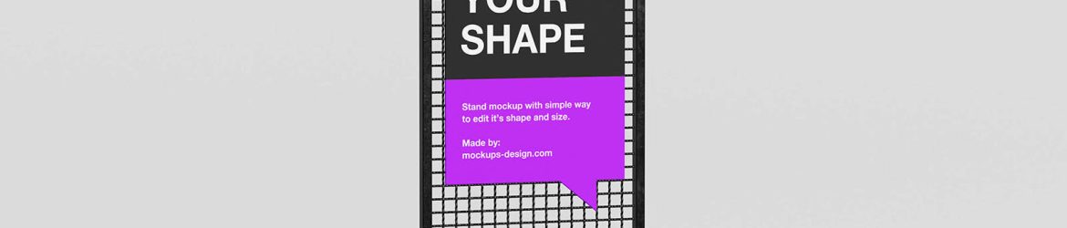 Free-standing display mockup - Instant Download Free-standing display mockup - Instant Download