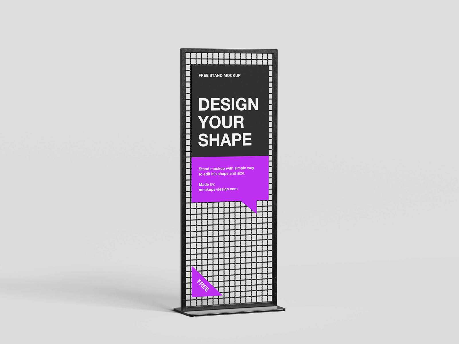 Free-standing display mockup - Instant Download