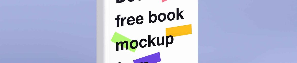 Free Standing Hard Cover Book Mockup (PSD)