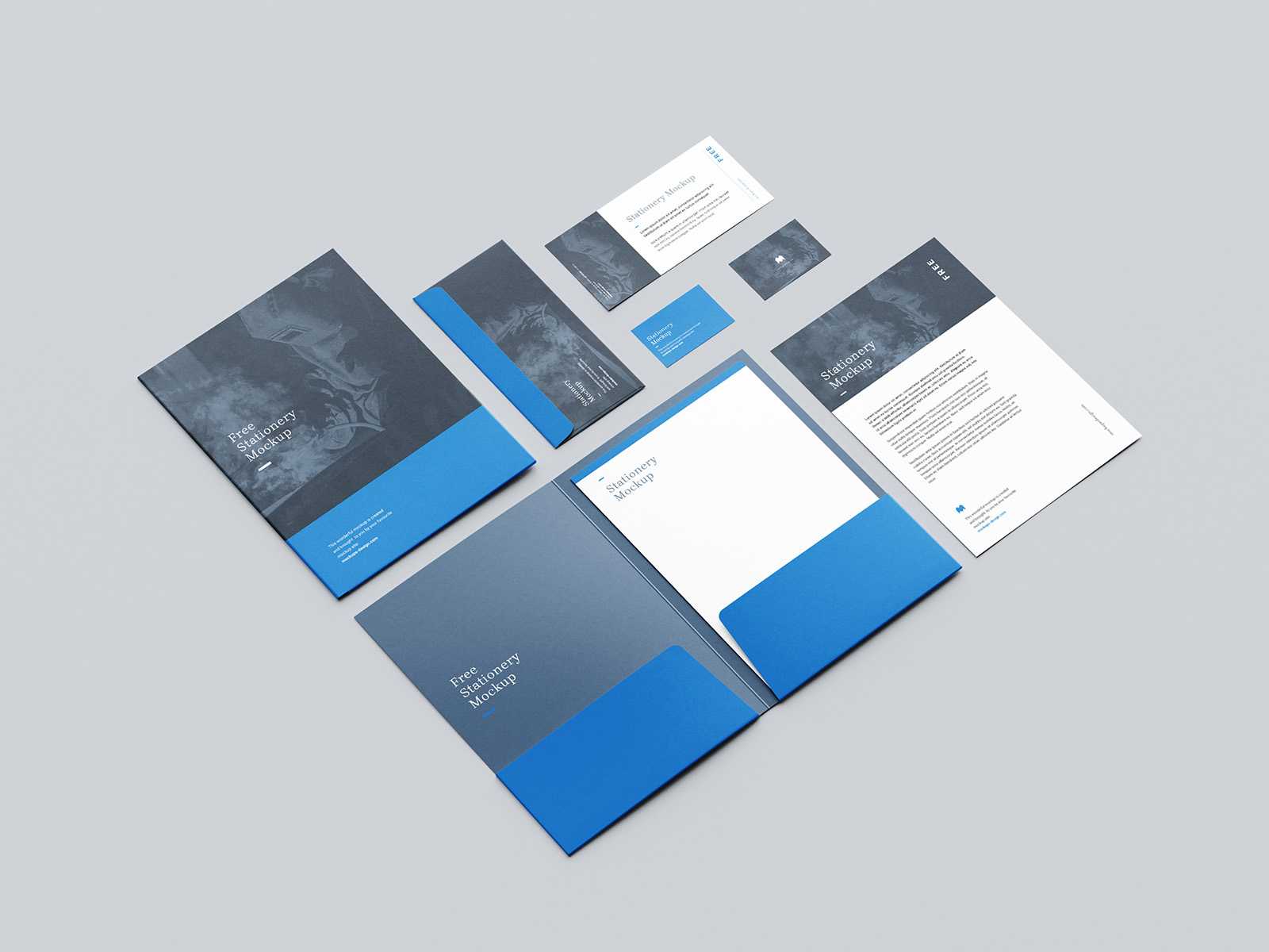 Free stationery mockup