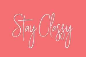 Free Stay Classy Script Font