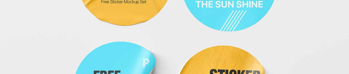 Free Stickers Mockup