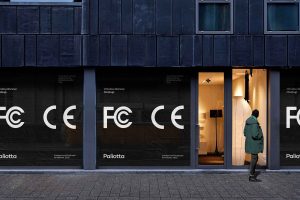 Free Store Window Banner Mockup (PSD)