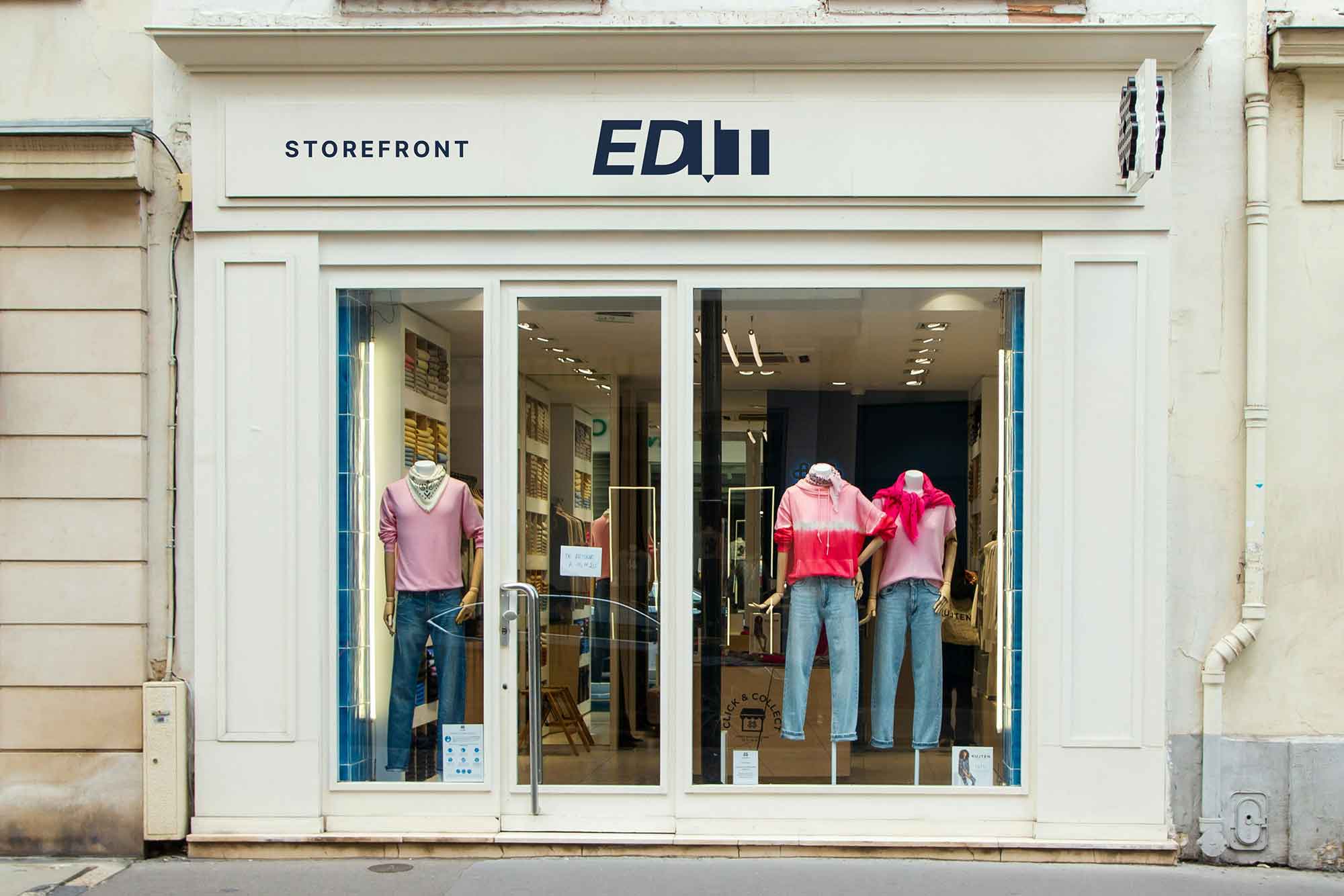 Free Storefront Logo Mockup (PSD)