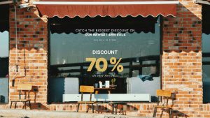 Free Storefront Vinyl Logo Mockup (PSD)