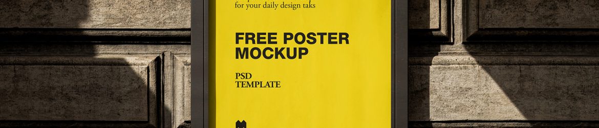 Free street poster case mockup - Instant Download
