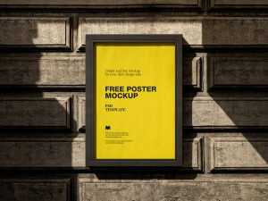 Free street poster case mockup - Instant Download