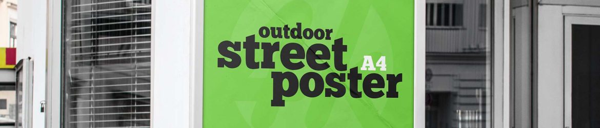 Free Street Poster Mockup (PSD)