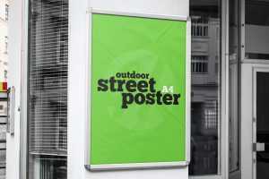 Free Street Poster Mockup (PSD)