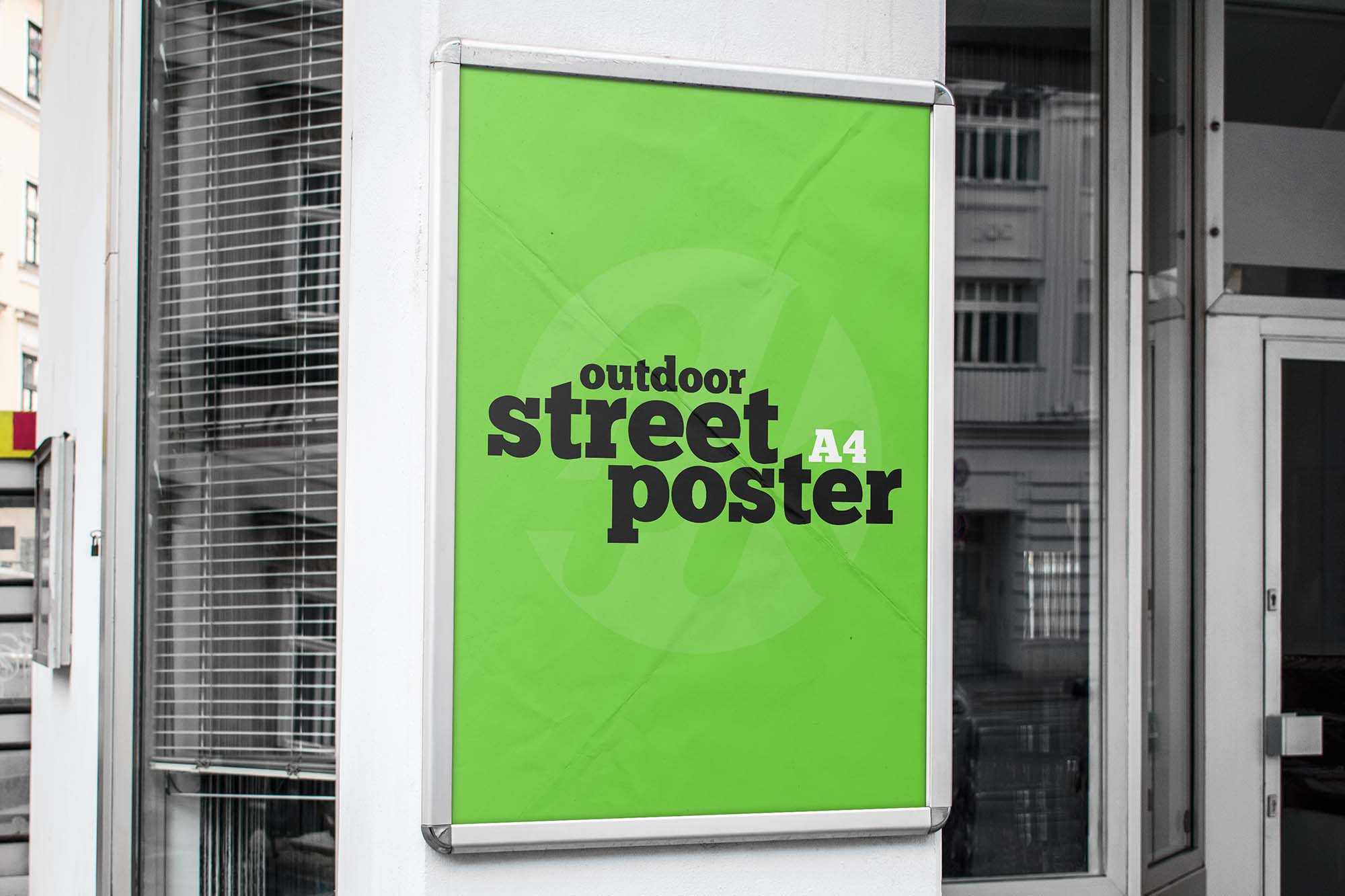 Free Street Poster Mockup (PSD)