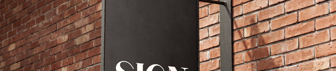 Free street sign mockup - Instant Download